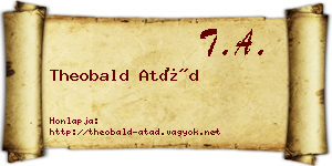 Theobald Atád névjegykártya
